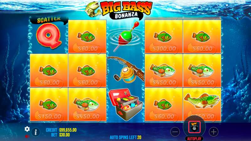 Comparison of Big Bass games by their volatility