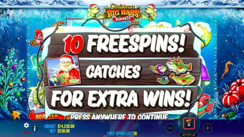 christmas big bass bonanza game data